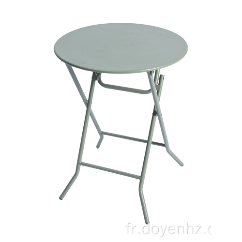 Table ronde pliante en métal 46cm